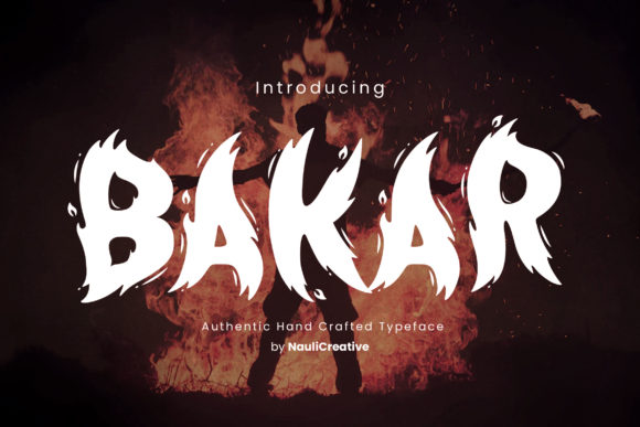 Bakar: A Standout Display Font for Creative Projects