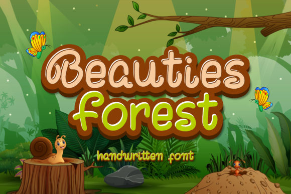 Beauties Forest: A Joyful Display Font for Editorial Design