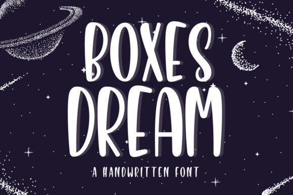 Boxes Dream: A Joyful Display Font for Creative Makers