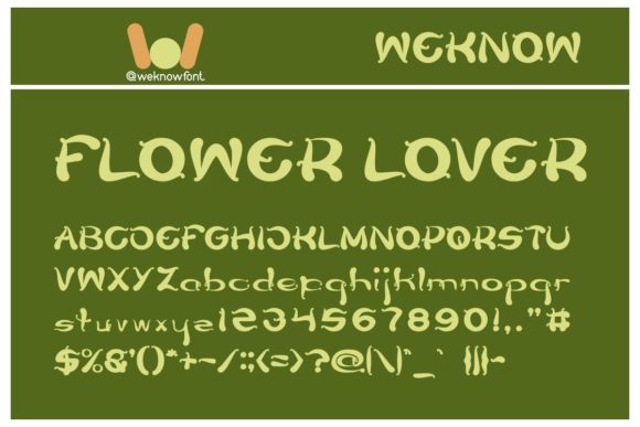 Flower Lover: A Simple and Neat Display Font for Creative Branding