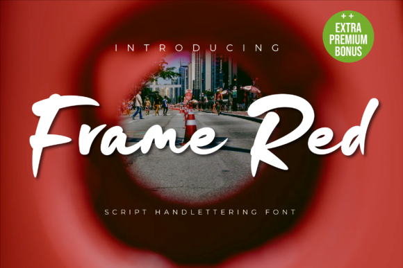 Frame Red: A Bold Display Font for Memorable Branding