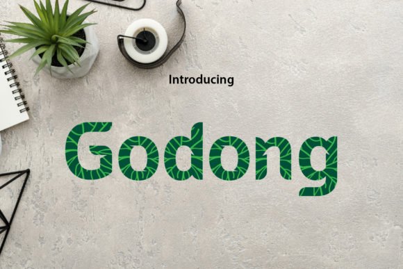 Godong: A Versatile Display Font for Creative Crafters and Product Designers