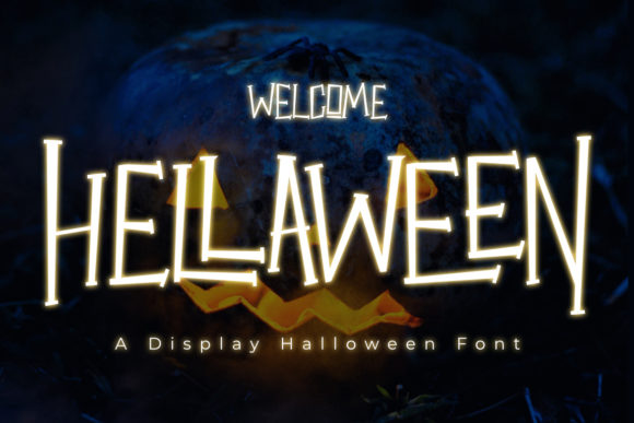Hellaween: A Spooky Display Font for Editorial Design