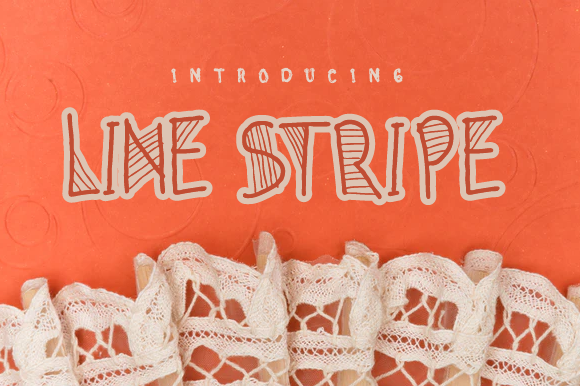 Line Stripe: A Versatile Display Font for Creative Projects