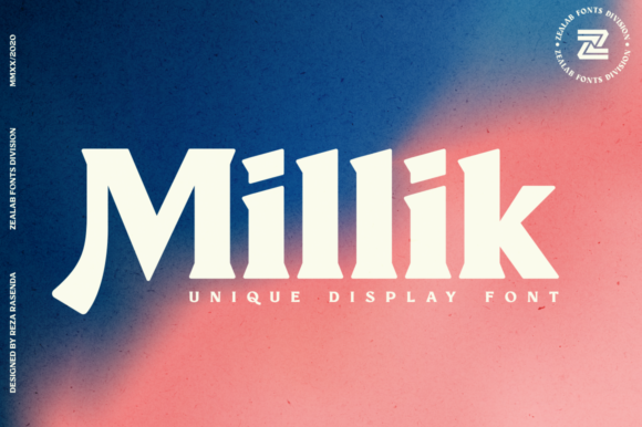 Millik: A Bold Typeface for Editorial Design