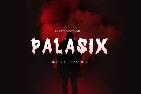Palasix: A Display Font for Creative Halloween-Themed Design