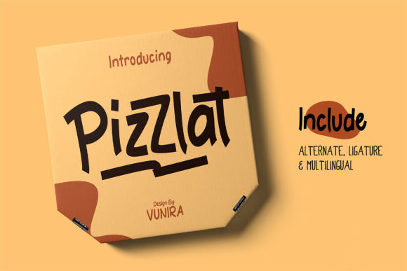 Pizzlat: A Display Font That Elevates Your Craft Projects