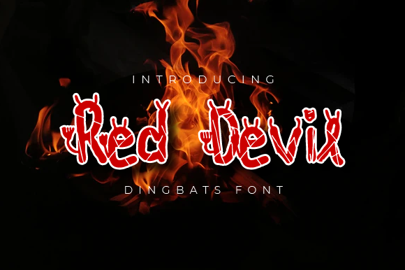 Red Devil: A Bold Display Font for Creative Halloween Projects