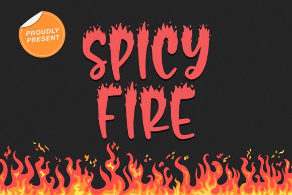 Spicy Fire: A Bold Display Font for Dynamic Web Design