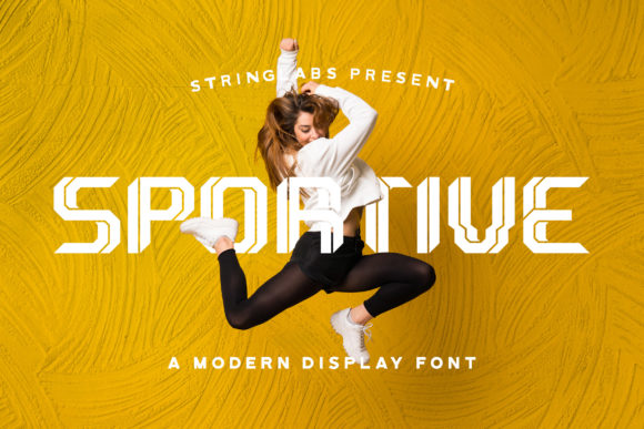 Sportive: A Modern Display Font for Editorial Design