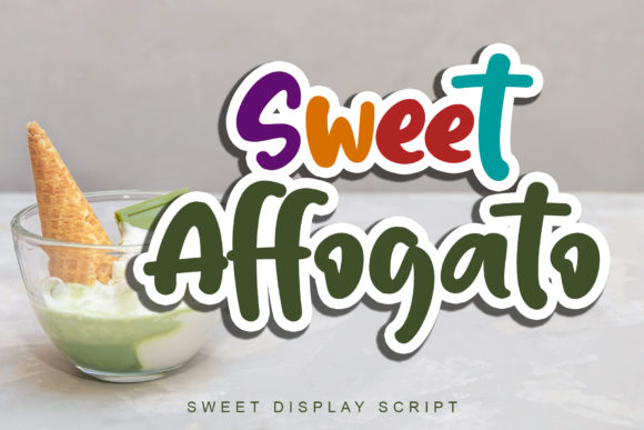 Sweet Affogato: A Playful Display Font for Web Design and Branding