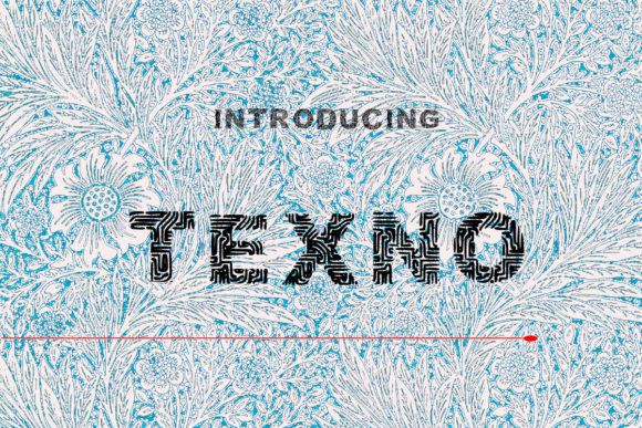 Texno: A Display Font for Bold Editorial Statements